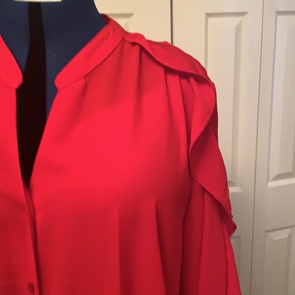 3X PRETTY RED blouse!! - Picture 3 of 6